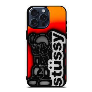 KAWS STUSSY iPhone 15 Pro Max Case Cover KAWS STUSSY iPhone 15 Pro Max Case Cover