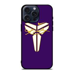 KOBE BRYANT BLACK MAMBA SIGNATURE NIKE iPhone 15 Pro Max Case Cover