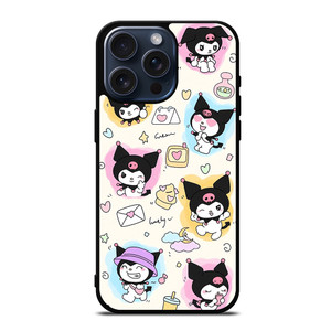 KUROMI SANRIO CARTOON KAWAII iPhone 15 Pro Max Case Cover