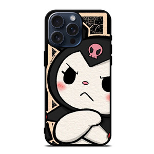 KUROMI SANRIO CARTOON MAD iPhone 15 Pro Max Case Cover
