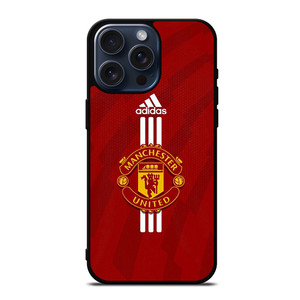 MANCHESTER UNITED FC FOOTBALL LOGO ADIDAS iPhone 15 Pro Max Case Cover