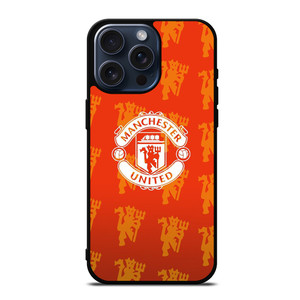 MANCHESTER UNITED FC LOGO RED DEVILS iPhone 15 Pro Max Case Cover