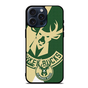 MILWAUKEE BUCKS LOGO BASEBALL TEAM ICON iPhone 15 Pro Max Case Cover