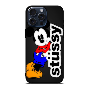 STUSSY MICKEY MOUSE iPhone 15 Pro Max Case Cover STUSSY MICKEY MOUSE iPhone 15 Pro Max Case Cover