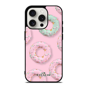 COACH NEW YORK LOGO DONUTS ICON iPhone 15 Pro Case Cover