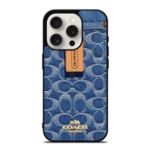 COACH NEW YORK LOGO JEANS BAG iPhone 15 Pro Case Cover
