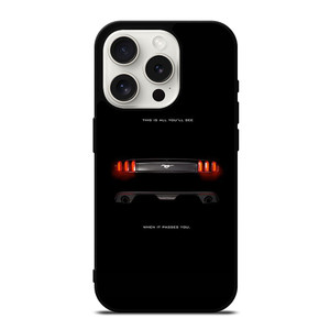 FORD MUSTANG CAR BACKLIGHT iPhone 15 Pro Case Cover