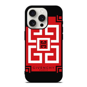 GIVENCHY PARIS RED LOGO iPhone 15 Pro Case Cover