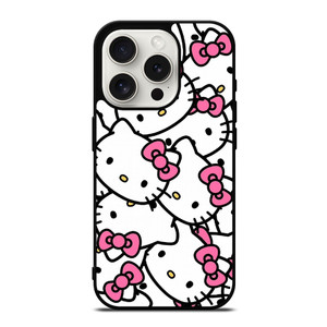 HELLO KITTY FACE COLLAGE iPhone 15 Pro Case Cover