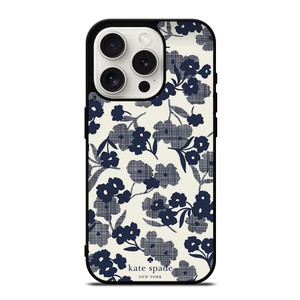 KATE SPADE NEW YORK BLUE FLORAL iPhone 15 Pro Case Cover KATE SPADE NEW YORK BLUE FLORAL iPhone 15 Pro Case Cover