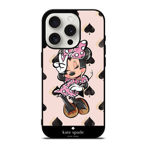 KATE SPADE NEW YORK LOGO MINNIE MOUSE DISNEY iPhone 15 Pro Case Cover