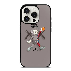 KAWS AIR JORDAN STUSSY iPhone 15 Pro Case Cover