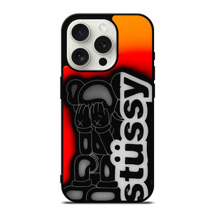 KAWS STUSSY iPhone 15 Pro Case Cover KAWS STUSSY iPhone 15 Pro Case Cover