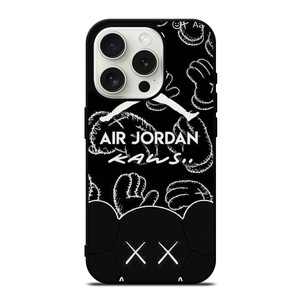 KAWS X AIR JORDAN LOGO iPhone 15 Pro Case Cover