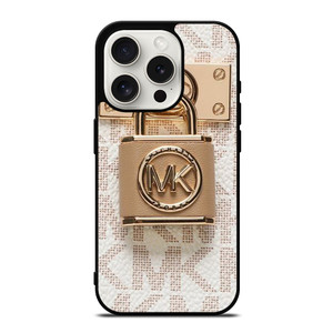 MICHAEL KORS LOGO MK PADLOCK 2 iPhone 15 Pro Case Cover