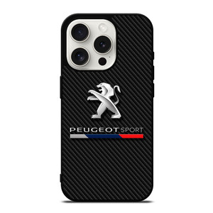 PEUGEOT SPORT CAR CARBON LOGO iPhone 15 Pro Case Cover