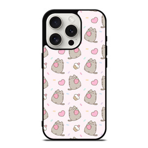 PUSHEEN CAT STRAWBERRY CAKE iPhone 15 Pro Case Cover