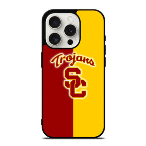 USC TROJANS BASKETBALL UNIVERSITY LOGO iPhone 15 Pro Case Cover