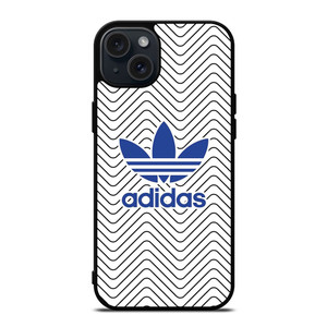 ADIDAS LOGO STRIPES WAVES iPhone 15 Plus Case Cover