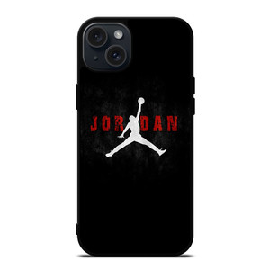 AIR JORDAN NIKE RED BLACK iPhone 15 Plus Case Cover