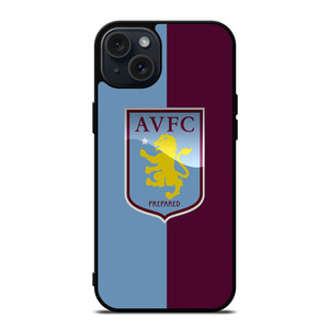 ASTON VILLA FC LOGO FOOTBALL CLUB iPhone 15 Plus Case Cover