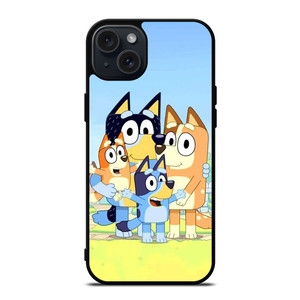 BLUEY CHARACTERS CARTOON iPhone 15 Plus Case Cover