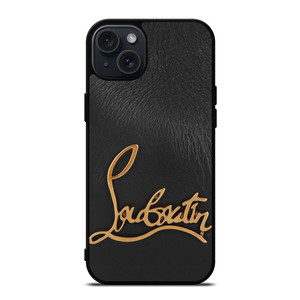 CHRISTIAN LOUBOUTIN LOGO LEATHER iPhone 15 Plus Case Cover CHRISTIAN LOUBOUTIN LOGO LEATHER iPhone 15 Plus Case Cover