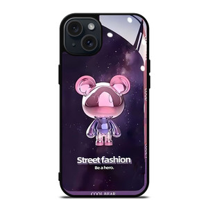 COOL BEAR STREET FASHION BE A HERO iPhone 15 Plus Case Cover