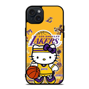 HELLO KITTY LA LAKERS KOBE BRYANT iPhone 15 Plus Case Cover