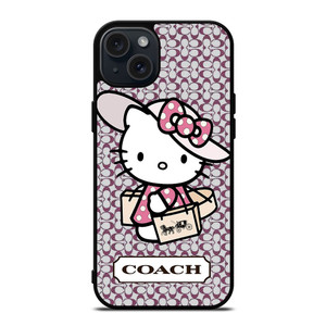HELLO KITTY X COACH NEW YORK LOGO iPhone 15 Plus Case Cover