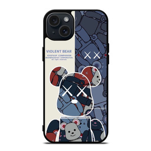 KAWS VIOLENT BEAR iPhone 15 Plus Case Cover