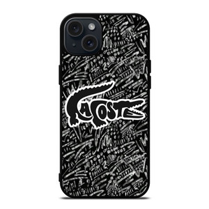LACOSTE LOGO BLACK AND WHITE iPhone 15 Plus Case Cover