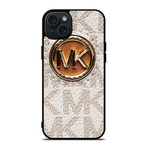 MICHAEL KORS LOGO MK WHITE iPhone 15 Plus Case Cover