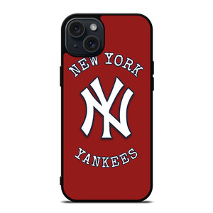 NEW YORK YANKEES BASEBALL LOGO RED iPhone 15 Plus Case Cover