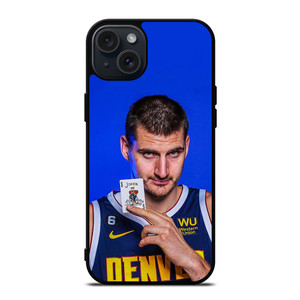 NICOLA JOKIC JOCKER DENVER NUGGETS iPhone 15 Plus Case Cover NICOLA JOKIC JOCKER DENVER NUGGETS iPhone 15 Plus Case Cover