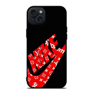 NIKE LV LOUIS VUITTON LOGO iPhone 15 Plus Case Cover