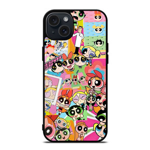 POWERPUFF GIRLS CARTOON NETWORK COLLAGE iPhone 15 Plus Case Cover POWERPUFF GIRLS CARTOON NETWORK COLLAGE iPhone 15 Plus Case Cover
