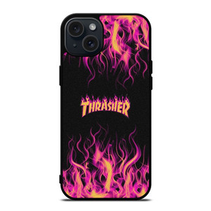 THRASHER FLAME SKATEBOARD MAGAZINE iPhone 15 Plus Case Cover