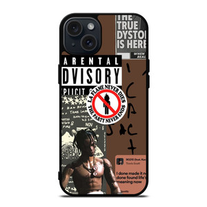 TRAVIS SCOTT RAPPER PARENTAL ADVISORY iPhone 15 Plus Case Cover TRAVIS SCOTT RAPPER PARENTAL ADVISORY iPhone 15 Plus Case Cover