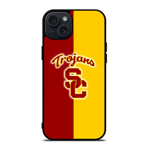 USC TROJANS BASKETBALL UNIVERSITY LOGO iPhone 15 Plus Case Cover