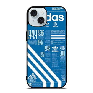 ADIDAS SHOES LOGO BLUE iPhone 15 Case Cover