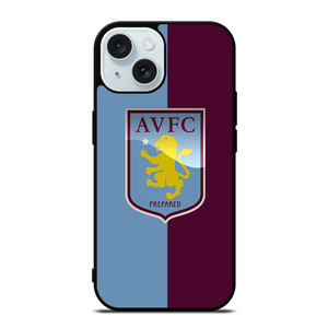 ASTON VILLA FC LOGO FOOTBALL CLUB iPhone 15 Case Cover
