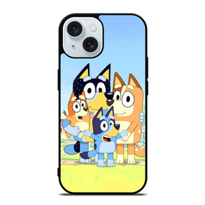 BLUEY CHARACTERS CARTOON iPhone 15 Case Cover