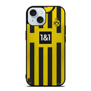 BORUSSIA DORTMUND BVB FOOTLBALL JERSEY iPhone 15 Case Cover BORUSSIA DORTMUND BVB FOOTLBALL JERSEY iPhone 15 Case Cover