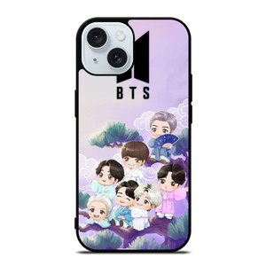 BTS BANGTAN BOYS KPOP KOREA CARTOON iPhone 15 Case Cover