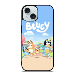CARTOON BLUEY CHARACTERS iPhone 15 Case Cover