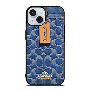 COACH NEW YORK LOGO JEANS BAG iPhone 15 Case Cover