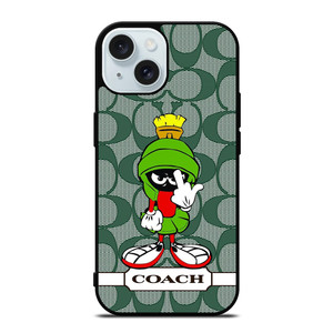 COACH NEW YORK LOGO MARVIN THE MARTIAN iPhone 15 Case Cover COACH NEW YORK LOGO MARVIN THE MARTIAN iPhone 15 Case Cover
