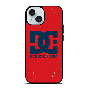 DC SHOE USA LOGO RED iPhone 15 Case Cover DC SHOE USA LOGO RED iPhone 15 Case Cover