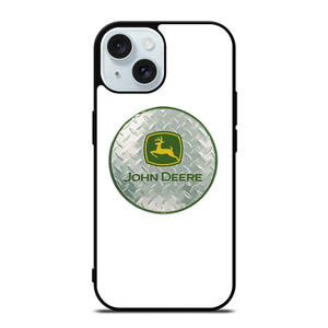 JOHN DEERE TRACTOR METAL LOGO iPhone 15 Case Cover